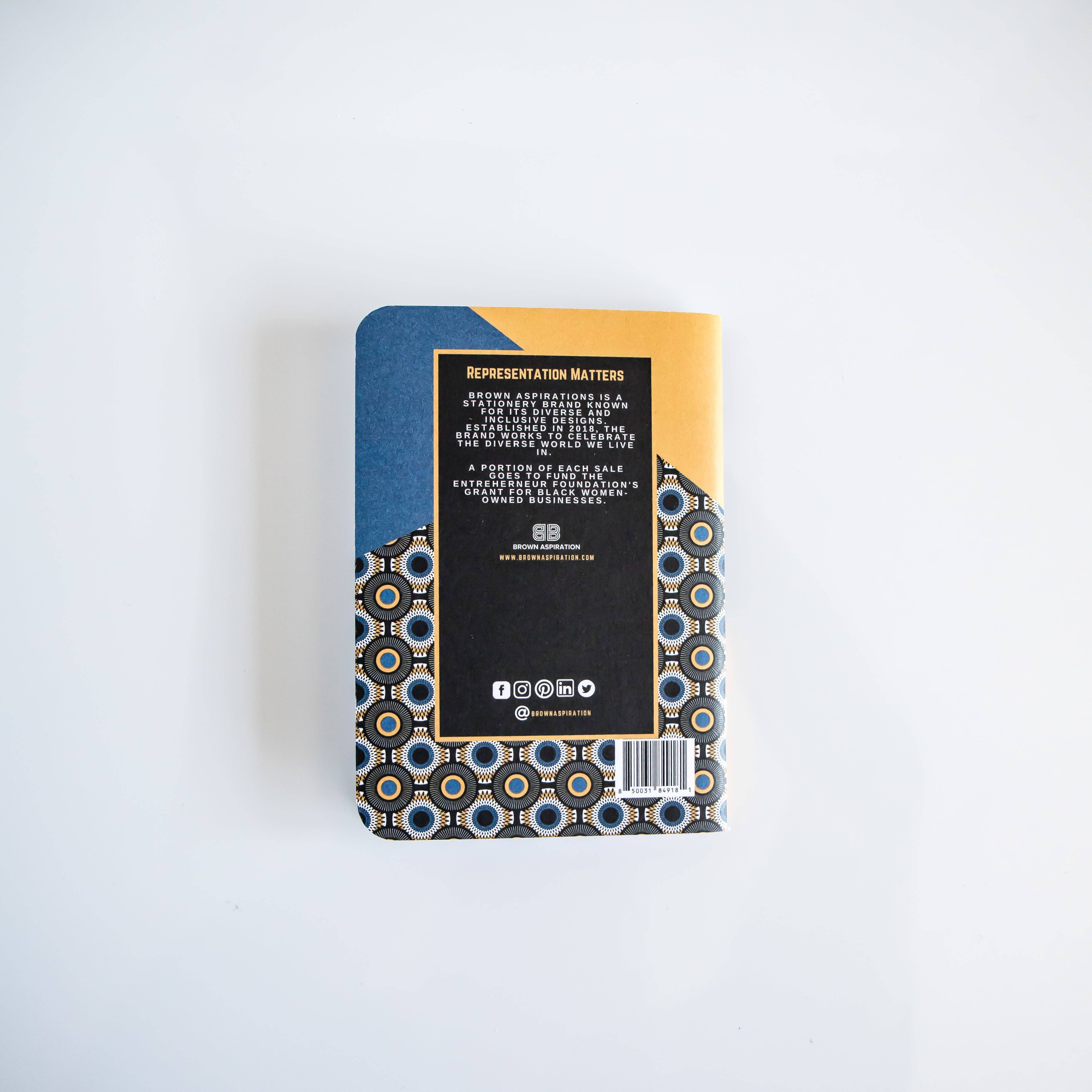 Brown Aspiration - Wholesale Notebook - Ankara Wax #5 - Pocket Jotter (Set of Two)7