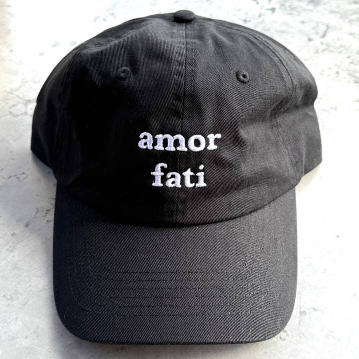 Amor fati Latin Dad Hat baseball cap for wholesale by The Silver Spider