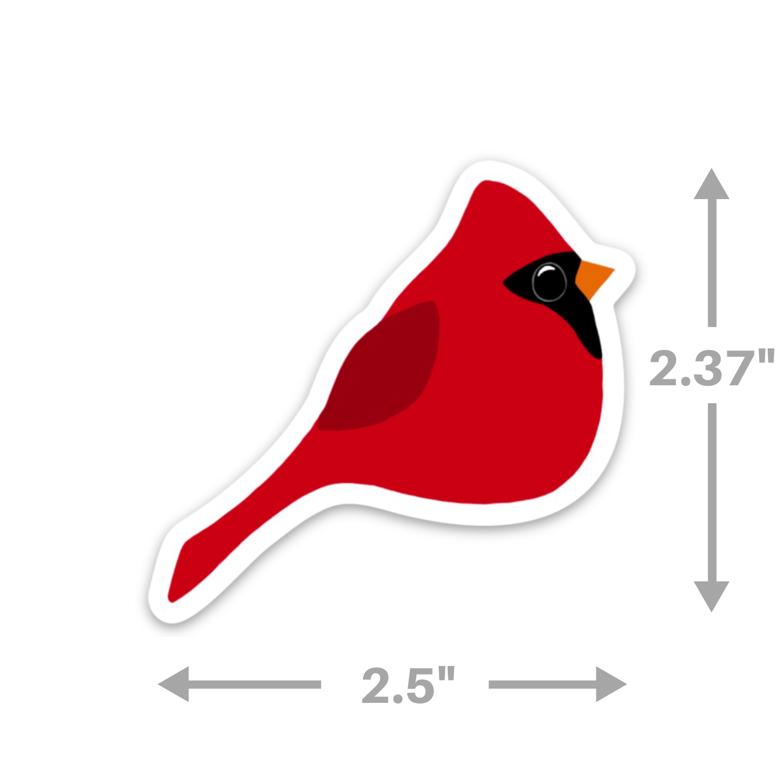 Kevin & Kaia – wholesale Klistermärke – Kardinal - fågel klistermärke2