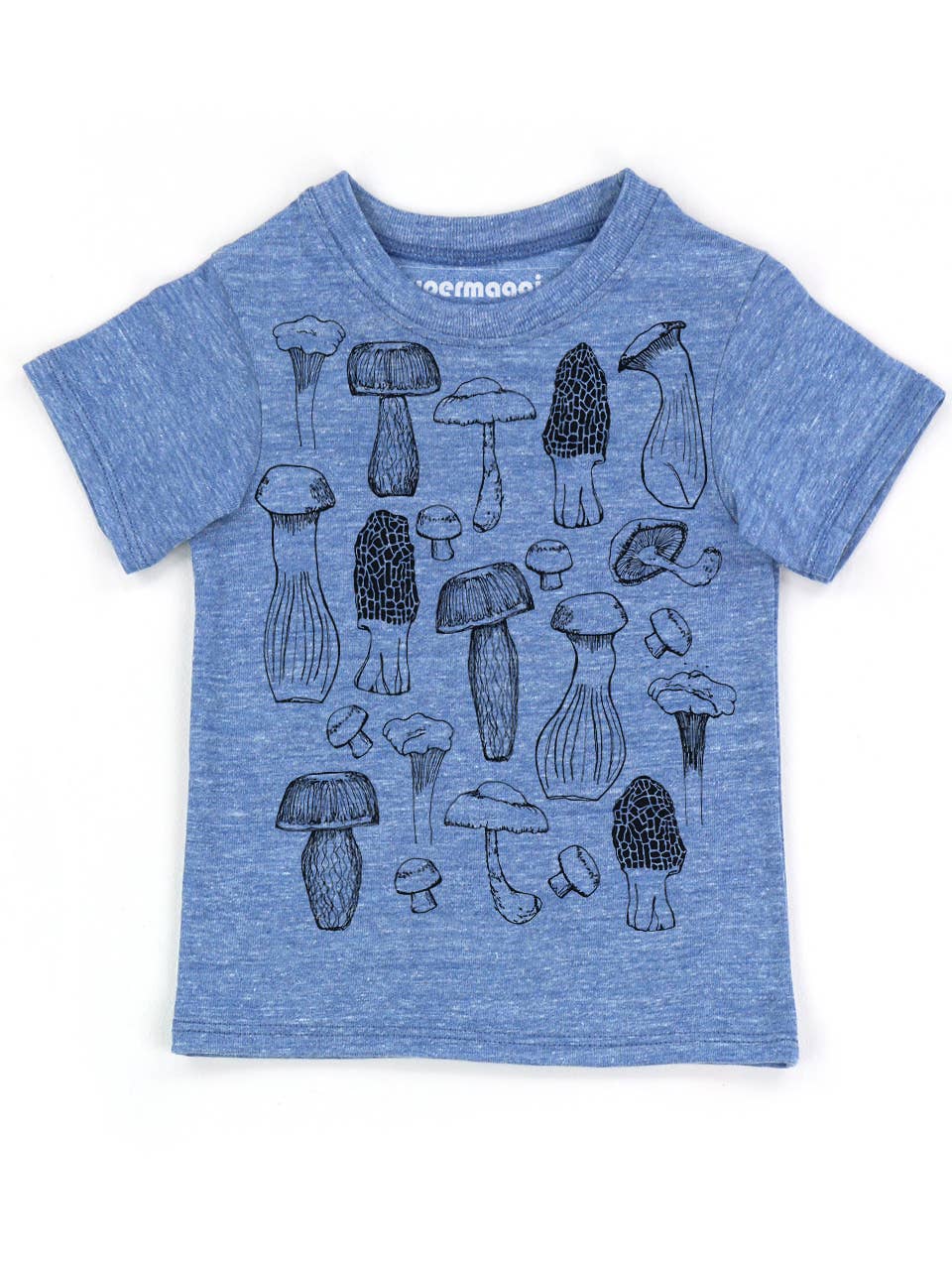 Supermaggie @ Faire - Wholesale Screen Printed T-Shirt - Kids - Mushrooms Kid's Eco Tee1