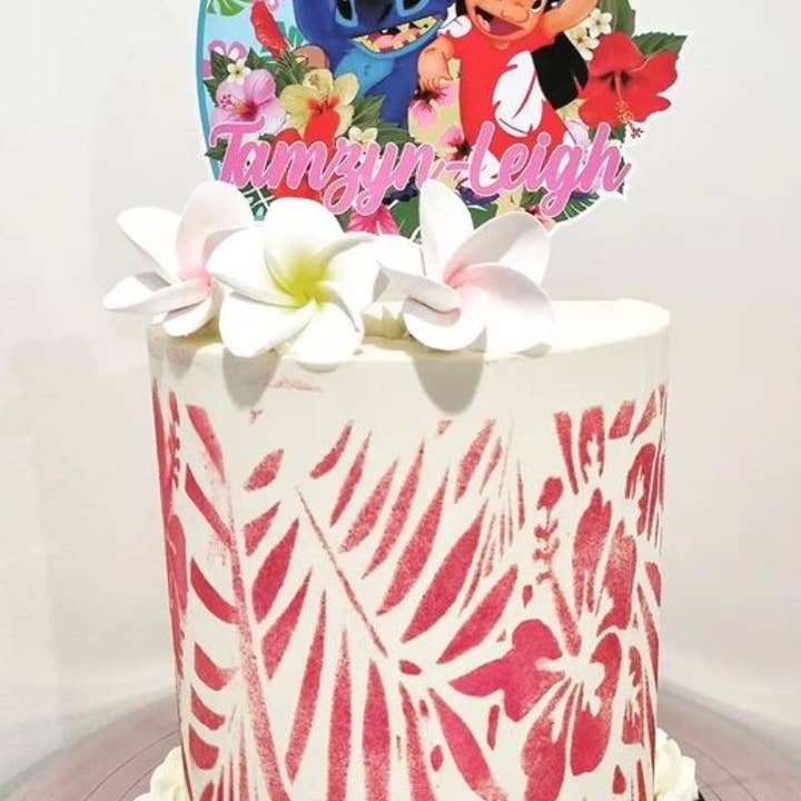 Stencil con bordo a forma di ibisco per la vendita all'ingrosso da parte di Belle Stencils