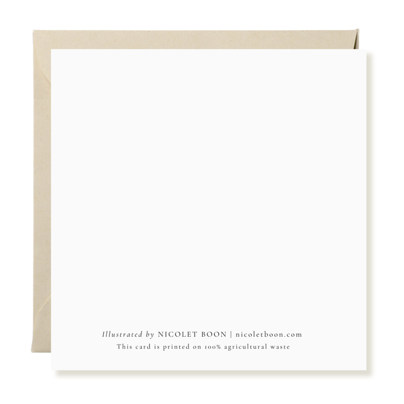 Nicolet Boon - Wholesale Christmas Card - 6 Folded Square Cards + Envelopes "Spread the Joy"9