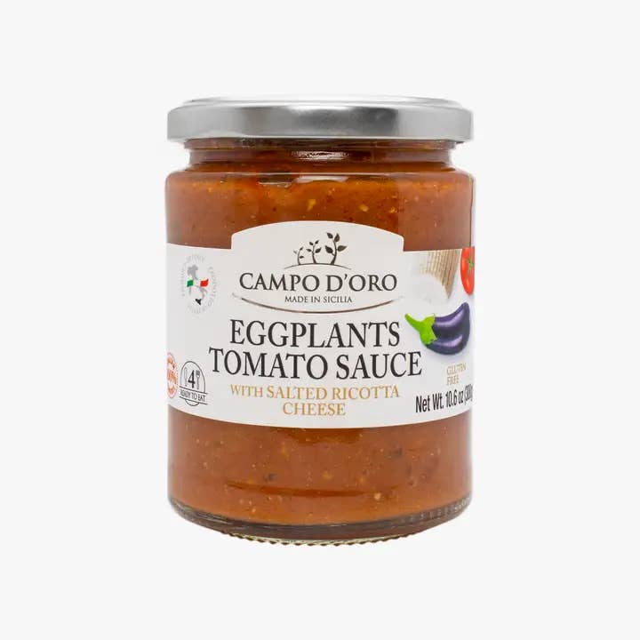 Campo d'Oro - Wholesale Sauce - Eggplants Norma Sauce with Salted Ricotta Cheese 10.6 oz