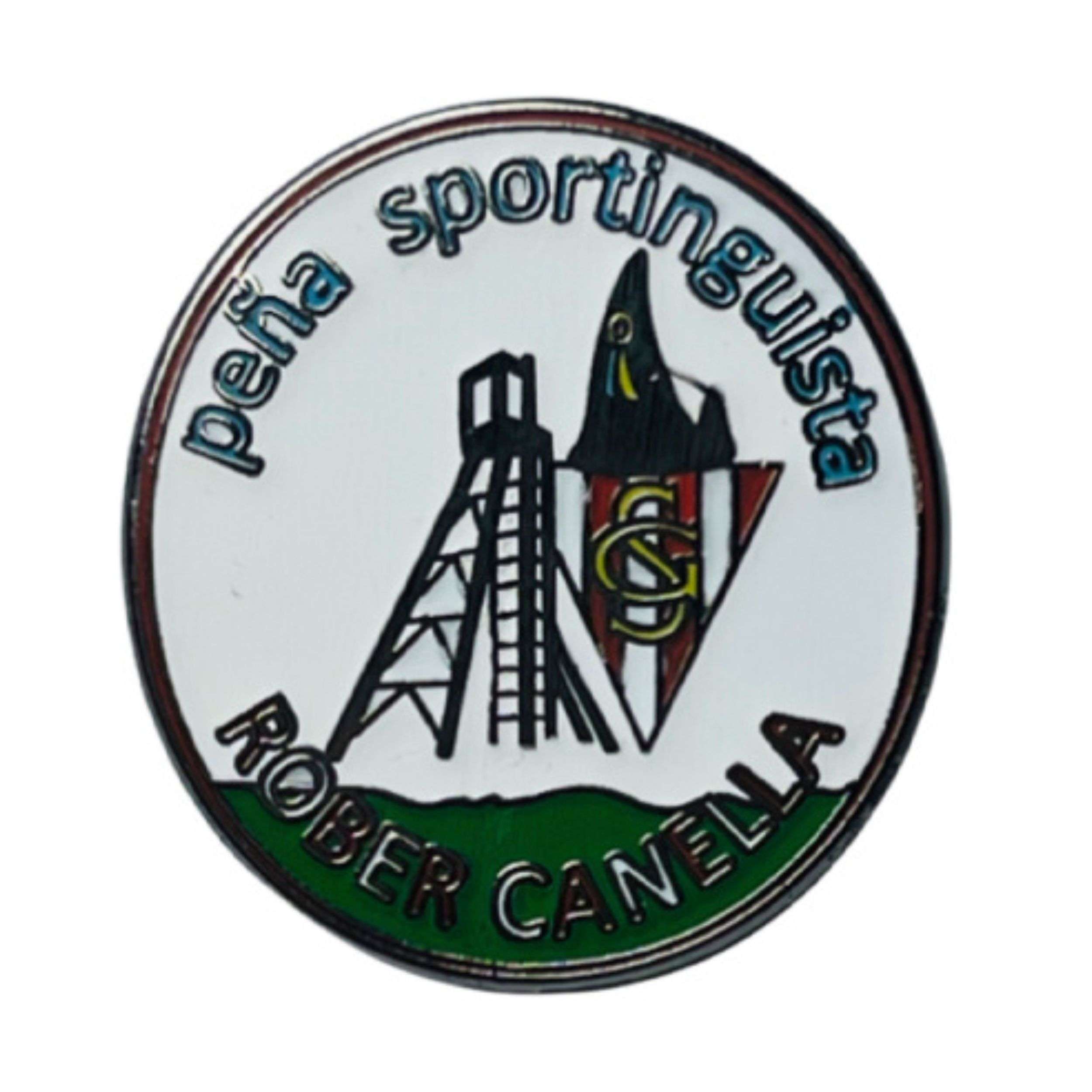 Astur Pins - Wholesale Lapel Pin/Button - Pin - Rober Canella Sporting Supporters' Club - Asturias - Spain0