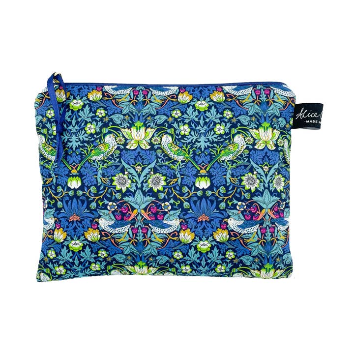Liberty Travel Pouch Strawberry Thief Songbird | Gifting for wholesale by Alice Caroline