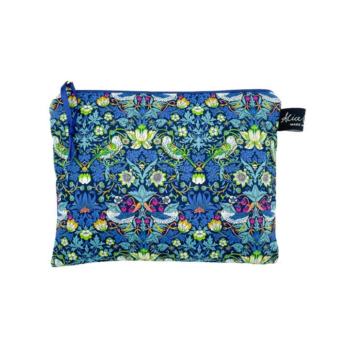 Alice Caroline - Wholesale Pouch - Women's - Liberty Travel Pouch Strawberry Thief Songbird | Gifting