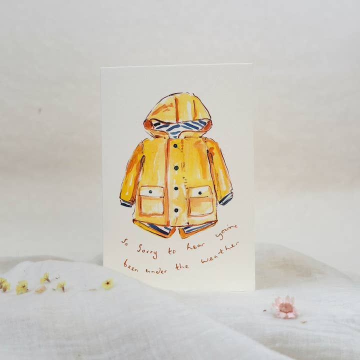 Sophie Amelia Creates - Vente Carte de bon rétablissement - Sous le mauvais temps - carte de prompt rétablissement3