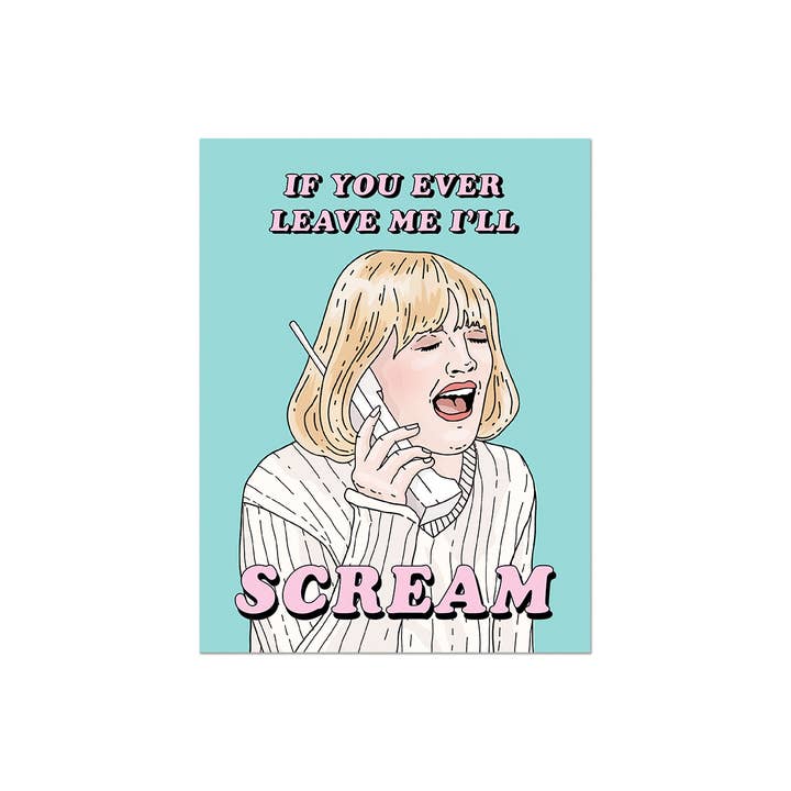 Party Mountain Paper co. - Wholesale Valentine's Day Card - Drew Scream | Last Chance