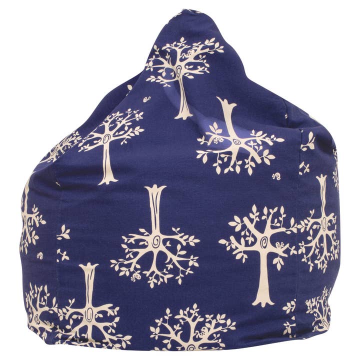 Housse de pouf Orchard Navy pour la vente par Play Pouch USA
