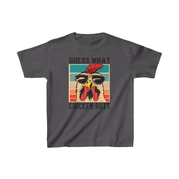 Dobyns Family Creations LLC - Wholesale Screen Printed T-Shirt - Kids - Guess What Chicken Butt Kids Tee Shirt