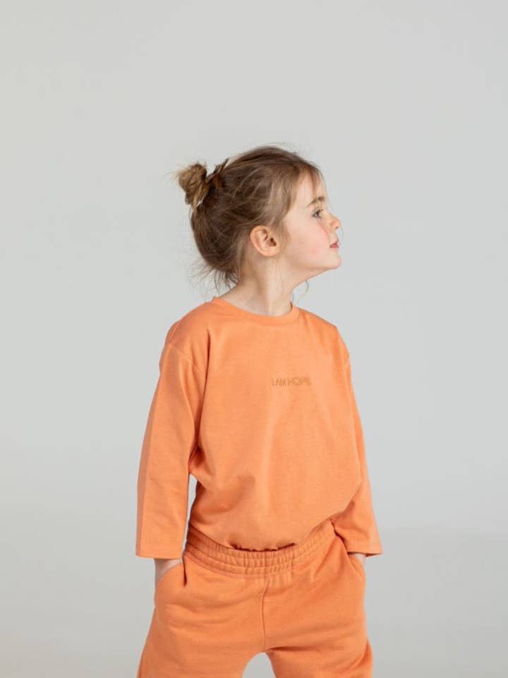 Hope Langarmshirt Kids - Orange für den Großhandel von Rock on and Namaste