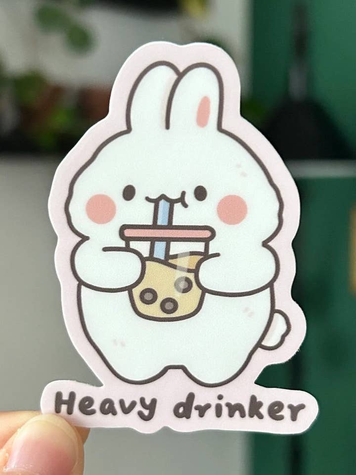 Boba addict vinyl sticker for wholesale by Shooley