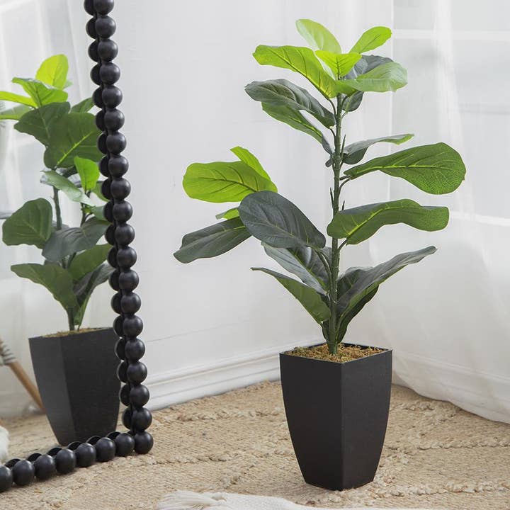 A&B Home Group Inc. - Wholesale Artificial plant - 20x16x35" Artificial Fiddle-Leaf Fig Potted Plant0