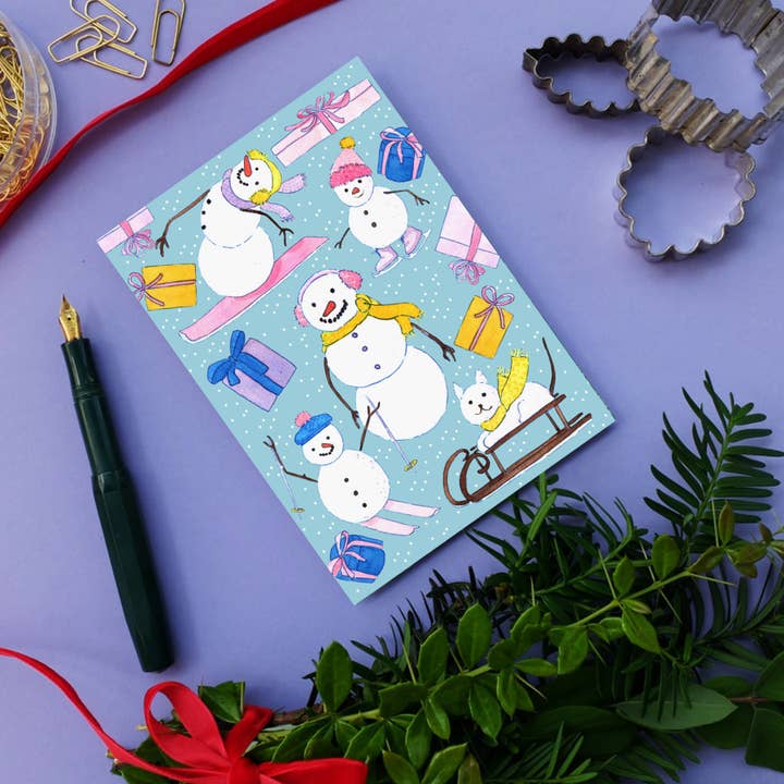 Postcard Snowmen for wholesale by Wonder Of Today
