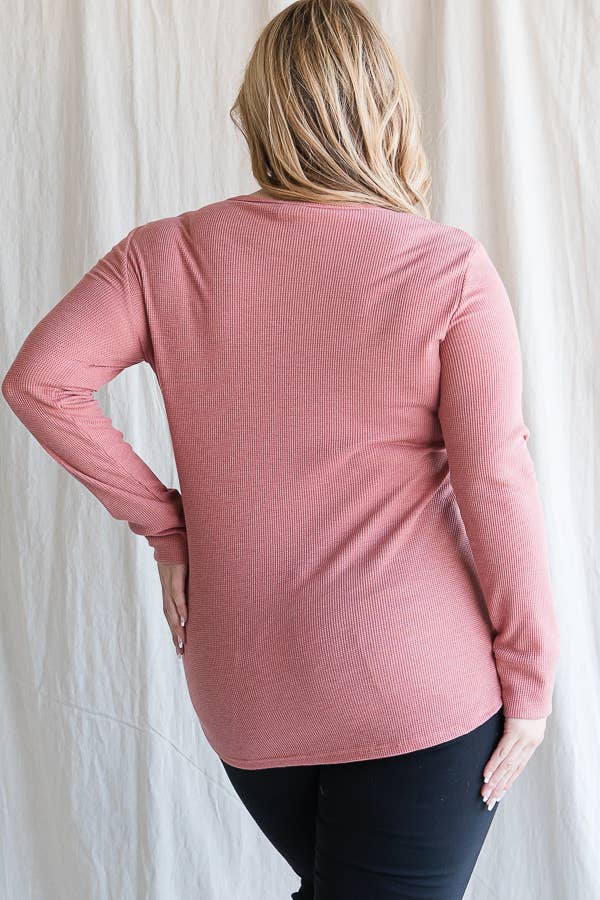 7th Ray - Vente Tunique – femme - [GRANDE TAILLE] Haut Tunique à Manches Longues avec Boutons-Pression T4275XL18