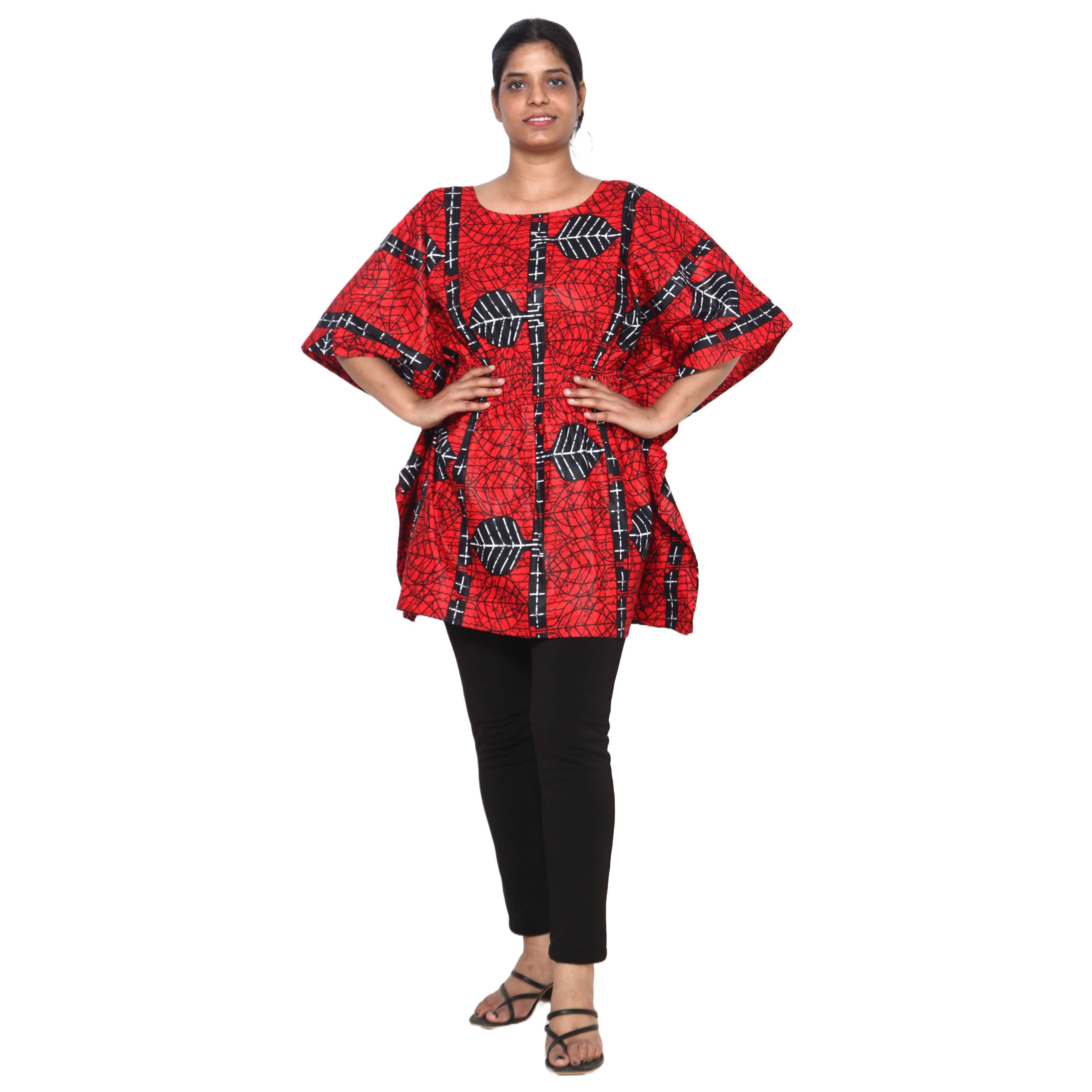 African Stars - Wholesale Kaftan - Women's - Women's Half Kaftan With Elastic Waist -- FI-P1448