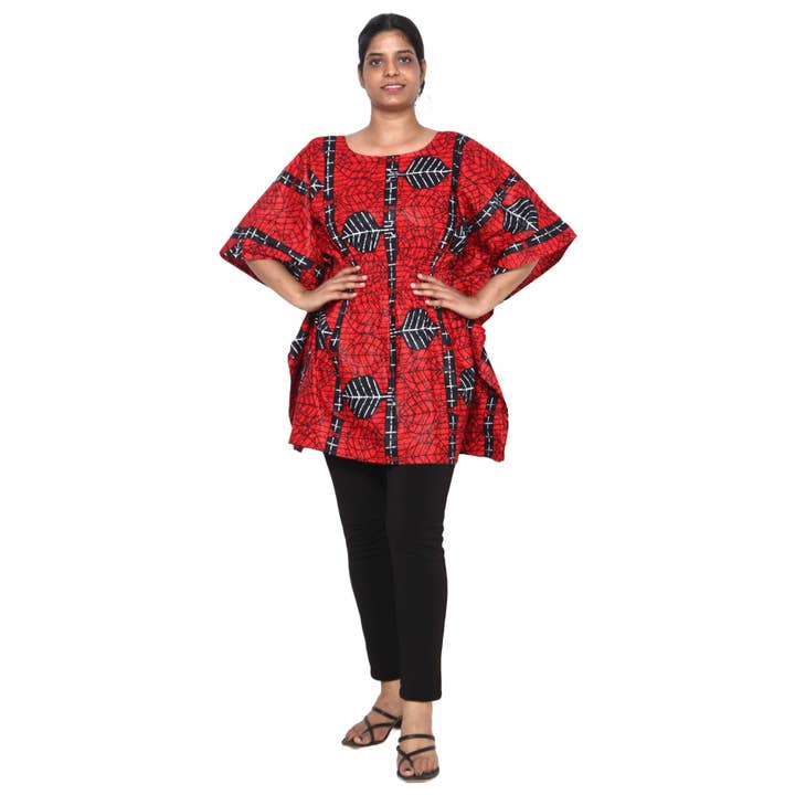 African Stars - Wholesale Kaftan - Women's - Women's Half Kaftan With Elastic Waist -- FI-P1448