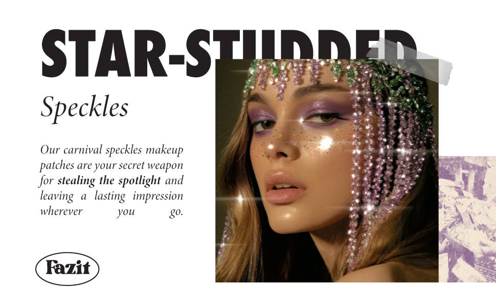 Fazit - Wholesale Skincare Face Mask - Carnival Speckles Makeup Patches - Limited Edition10