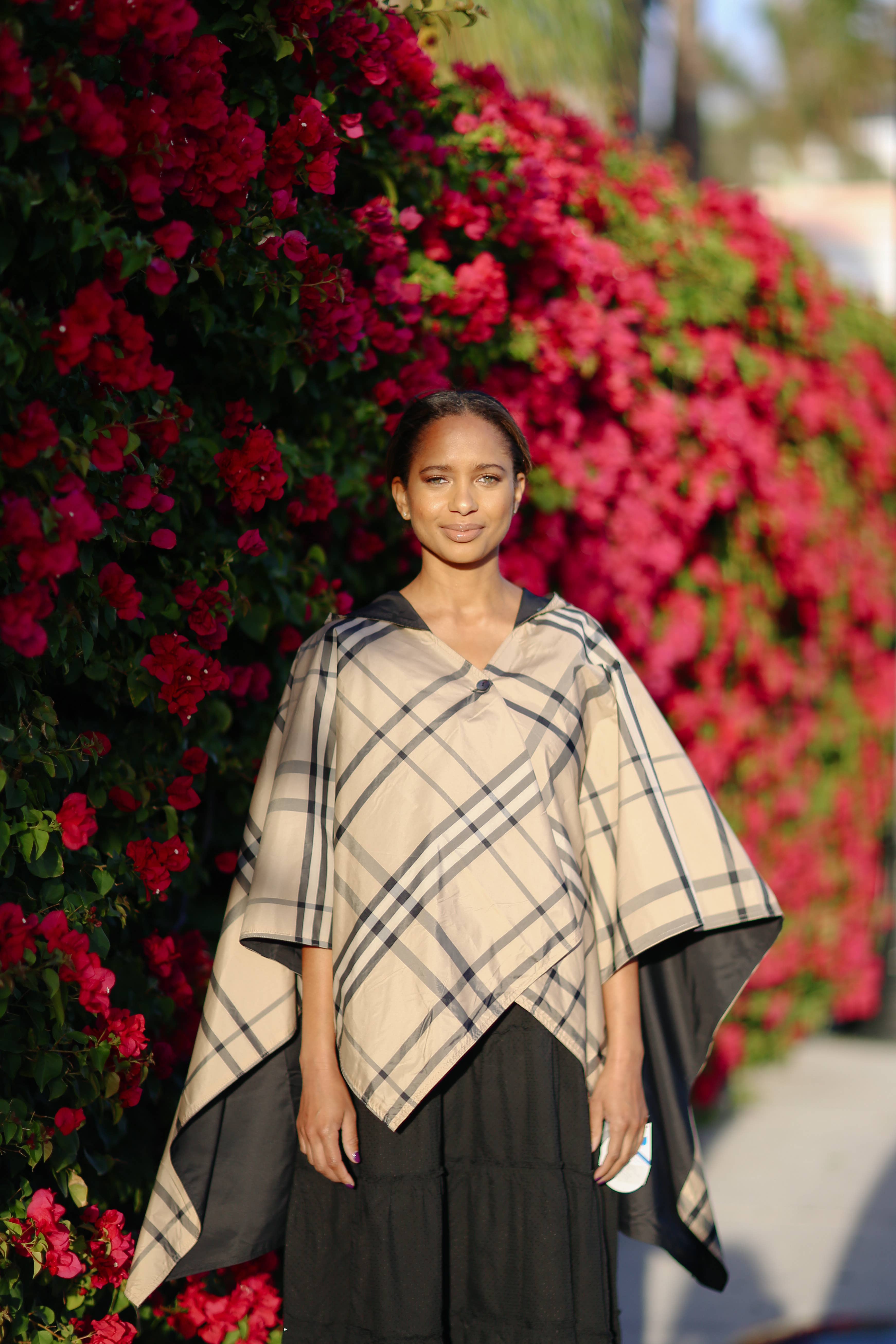 RAINRAPS – wholesale Regnrock - Dam – Svart & Rutig RAINRAP2