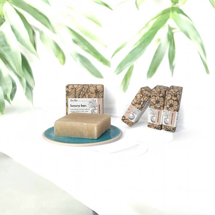 To Be Hawaii - Vente Pains de savon - barre de luxe à la crème de noix de coco.
