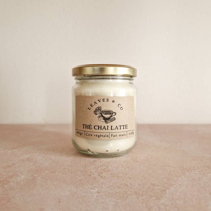 Leaves & Co - Vente Bougie en bocal - The Chai Latte Bougie Parfumée Pot De Saison1