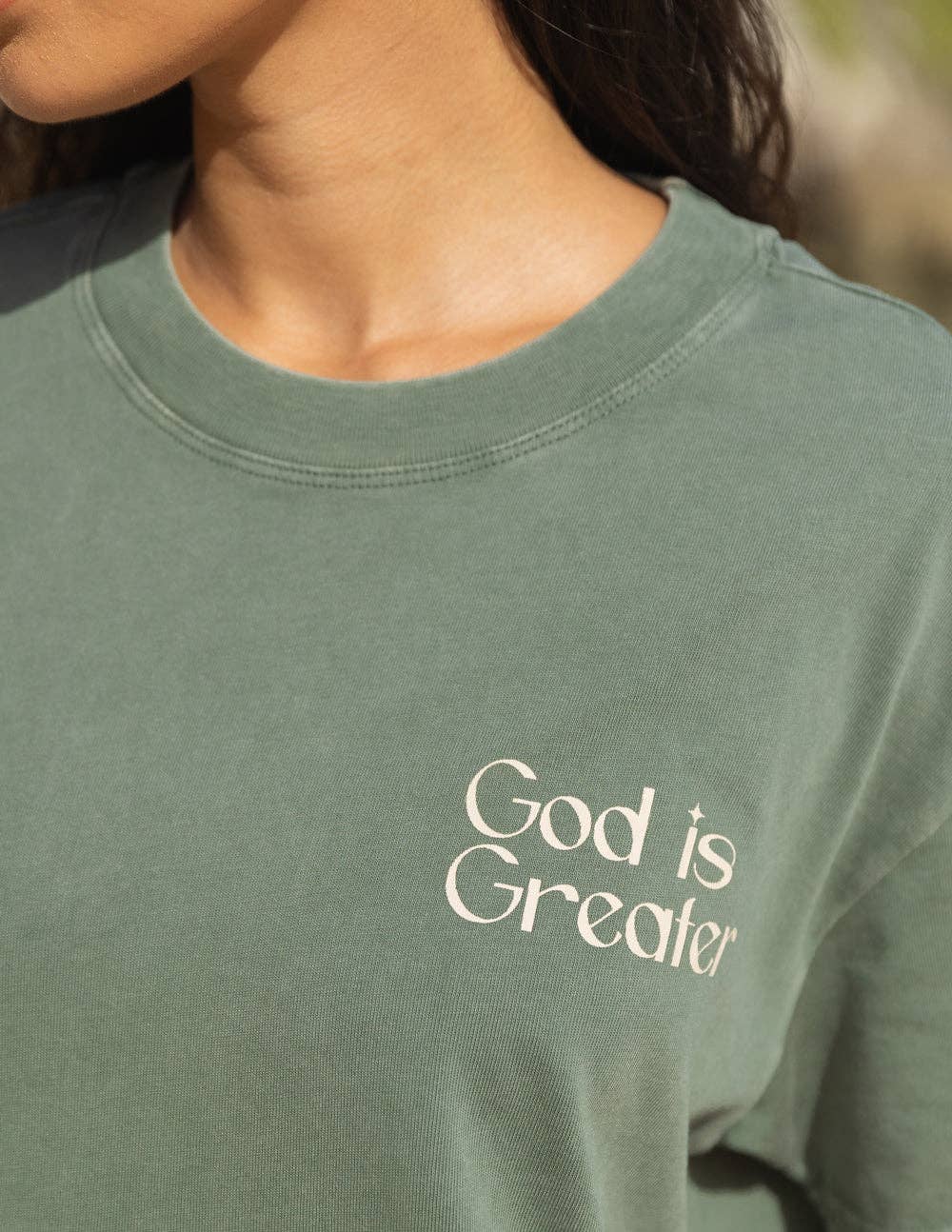 Elevated Faith - Vente T-shirt sérigraphié – femme - T-shirt unisexe God Is Greater3