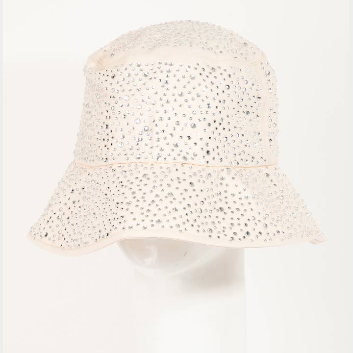 Rhinestone Studded Bucket Hat for wholesale by Collections by Fame Accessories
