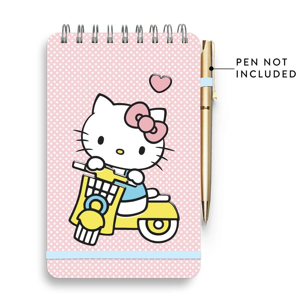 Studio Oh! - Wholesale Notebook - Hello Kitty Classic Pink Top-Spiral Notebook with Pen Loop7