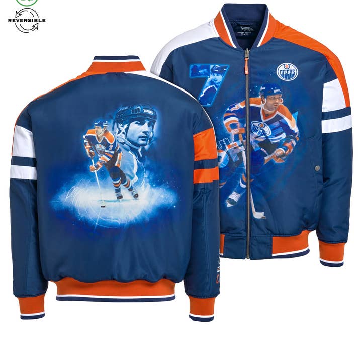 Veste bomber réversible Paul Coffey pour la vente par FE