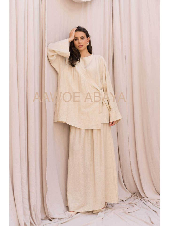 Aawoe Abaya - Wholesale Tops Set - Women's - Chic Set with Long Sleeves - 2422-EN31