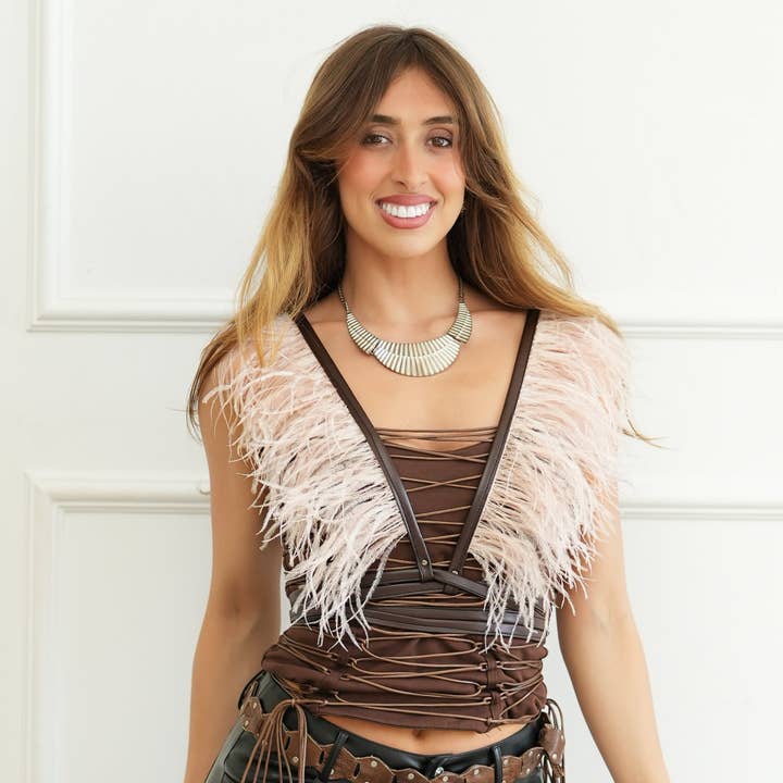 Arnés de Festival Chloe - Champán para venta al por mayor de Zucker Feather Products