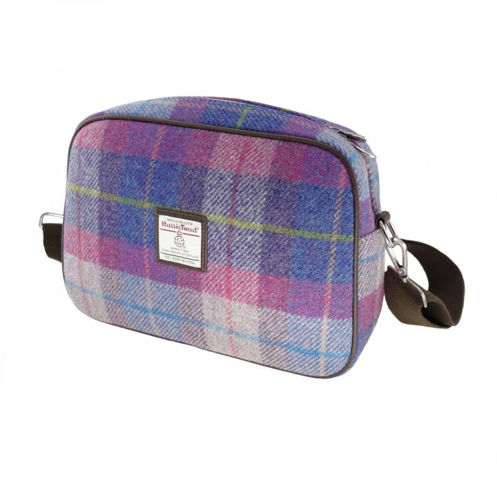 Glen Appin Of Scotland - Wholesale Shoulder Bag - Women's - LB1207 Harris Tweed 'Avon' Shoulder Bag with Canvas Strap