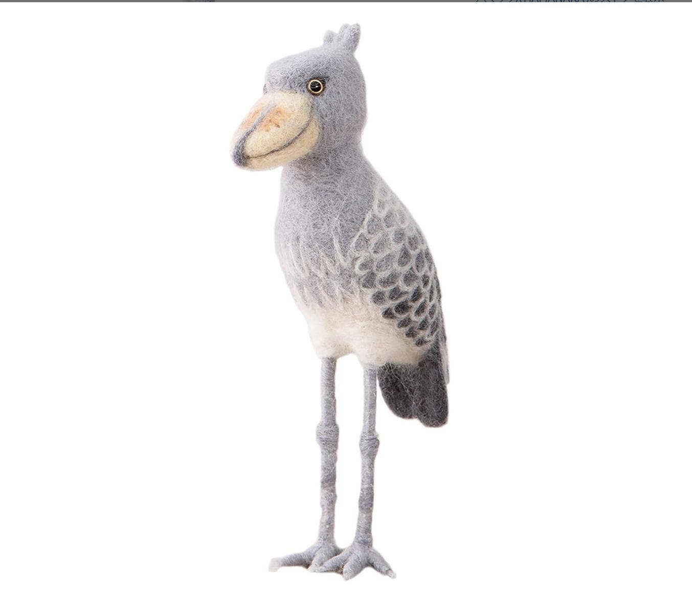 「FUNJI」In Japan - Wholesale DIY Craft Kit - Shoebill Stork Advanced DIY Needle Felting Kit1
