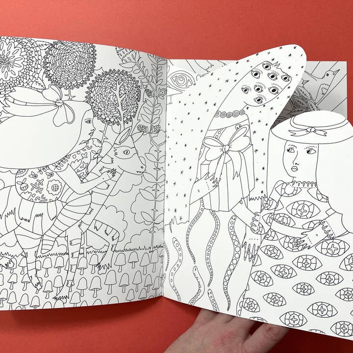 Erika Rier - Wholesale Coloring & Activity Book - Adult - To the Witch's House We Go - Coloring Book w/handcut pages2