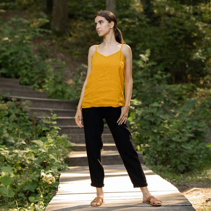 menique - Wholesale Pants - Women's - Linen Trousers Dakota - Linen Pants Breathable Summer Pants