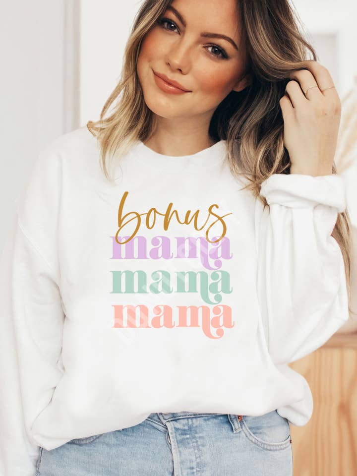 Bonus Mama; Sweatshirt for wholesale by LovealwaysDesignsUS