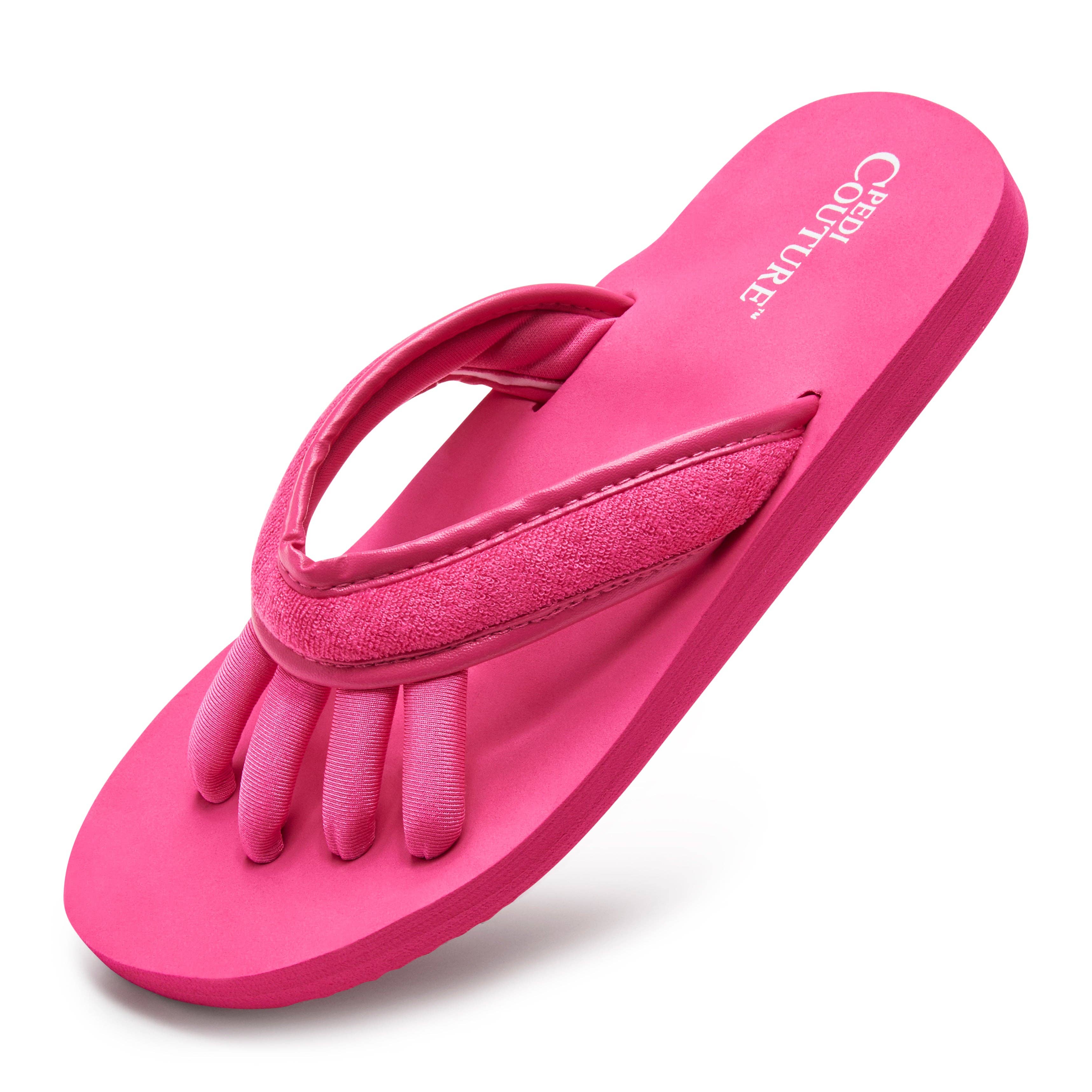 Pedi Couture - Wholesale Sandals - Women's - Fuchsia  Women's Yoga Toe Separator Sandals6