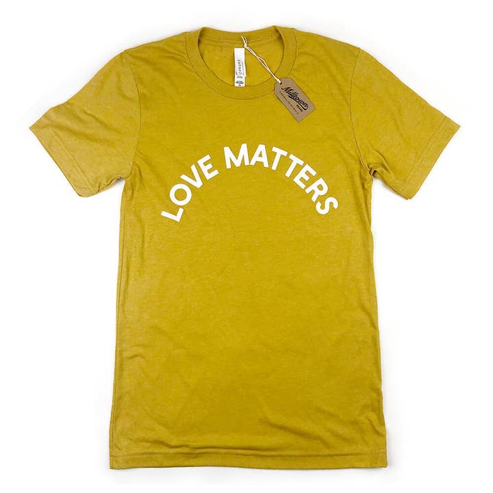 Love Matters - Mustard - T-shirt for wholesale by Milltown Brand