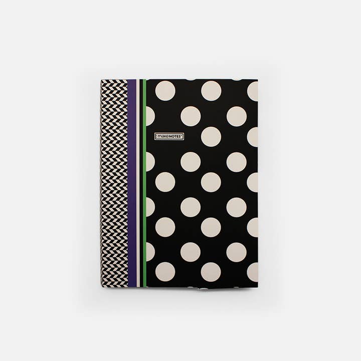 MAKENOTES - Wholesale Notebook - A5 SPIRAL NOTEBOOK WITH DOTS PATTERN