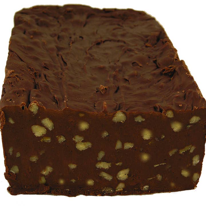 Sugar-Free Chocolate Walnut Fudge - 5lb Bulk Fudge Loaf for wholesale by Country Fresh Food & Confections, Inc.