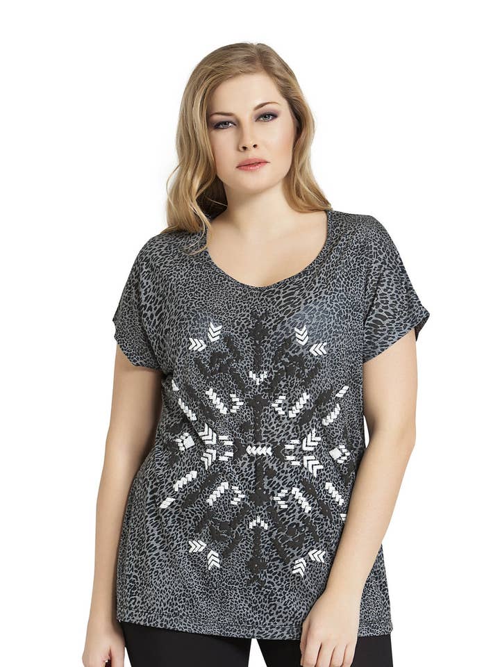 Cheetah Print Top for wholesale by Tops & Plus