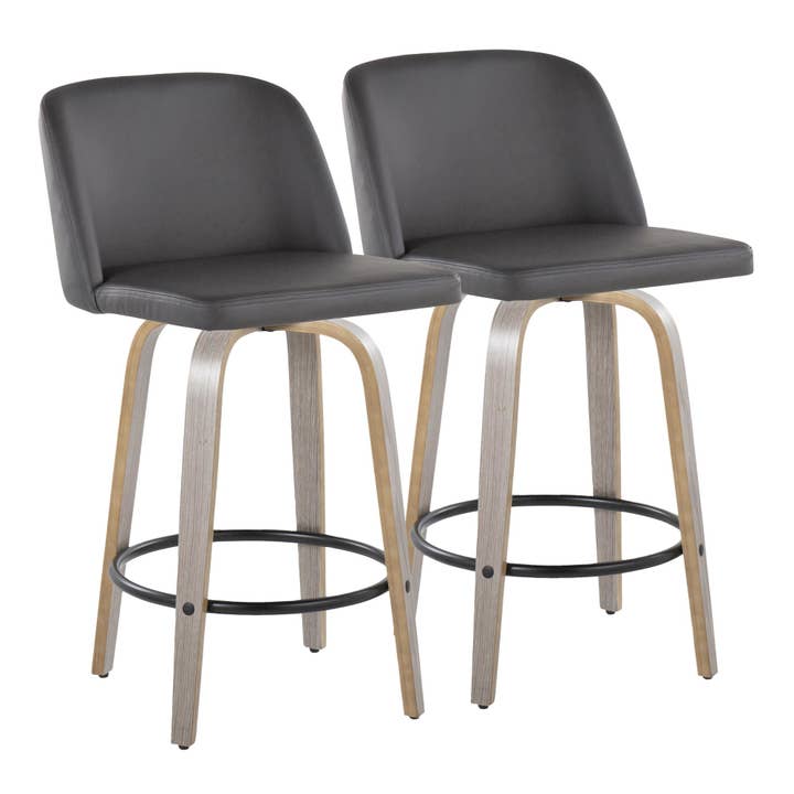 LumiSource and Grandview Gallery - Wholesale Stool - Toriano 26" Fixed Height Counter Stool Q - Set of 210