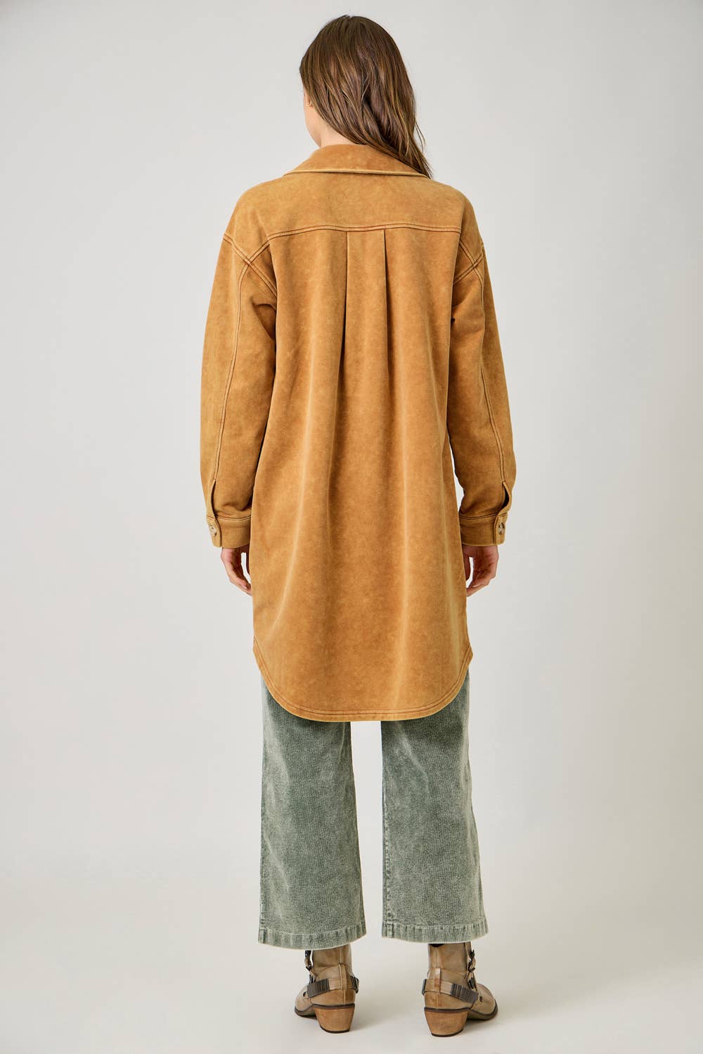 Mystree - Vendita all'ingrosso Giacca - Donna - 61231 Giacca Lunga in Spugna Lavata30