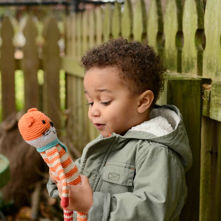 Pebblechild - Wholesale Handheld Rattle - Baby - Crochet Baby Toy Fox rattle1