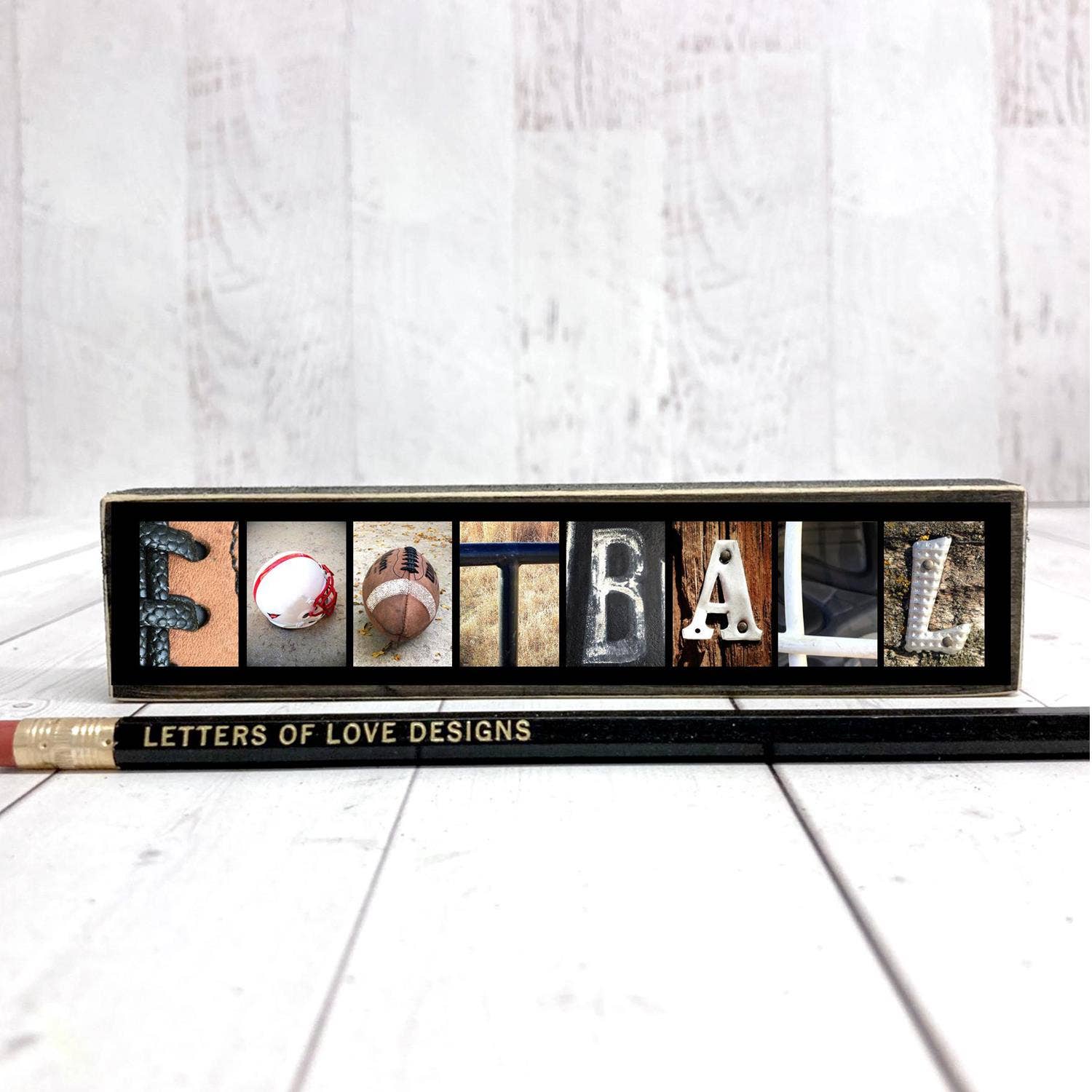 Letters Of Love Designs - Wholesale Sign - Football Sign, Football Gift, Sports Team Art, Football Team10