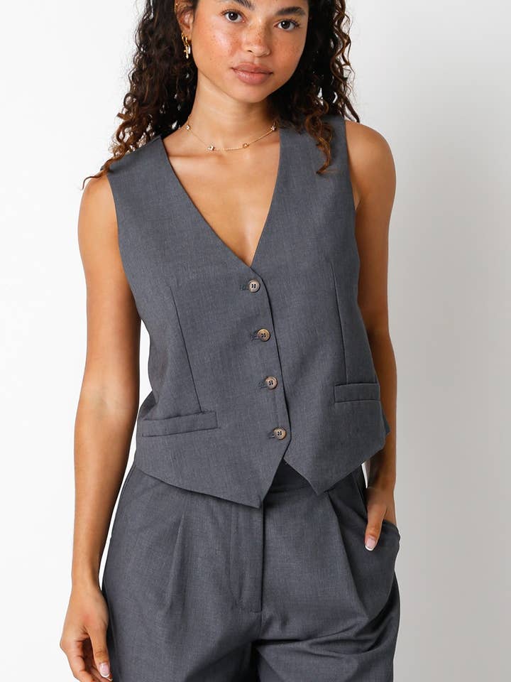 Taylor Vest for wholesale by Olivaceous