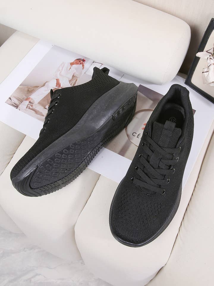 DM-639, Scarpe da ginnastica con suola comfort in maglia con motivi per la vendita all'ingrosso da parte di BELLICY / Cink-me