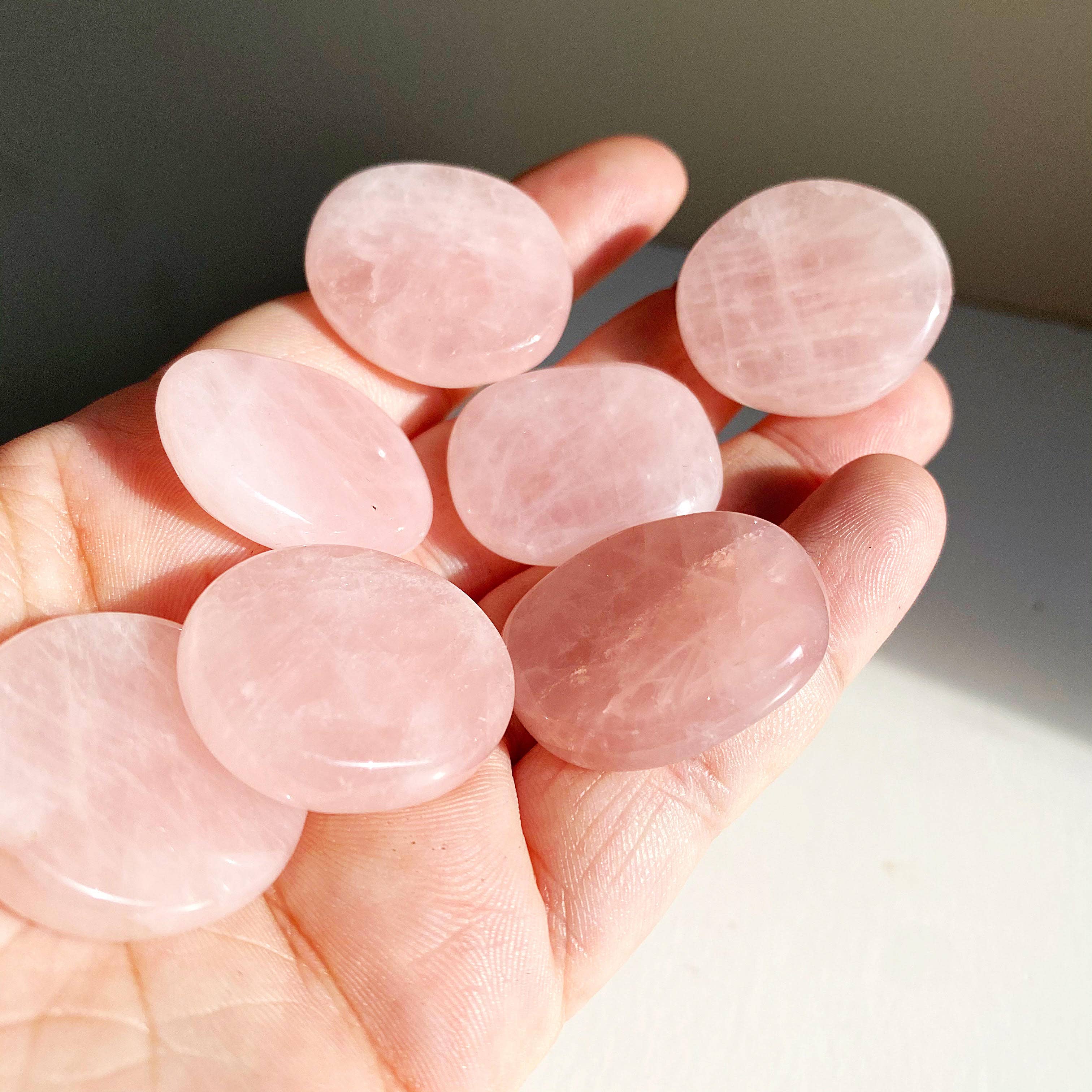 Etymology Jewelry - Vente Pierre et cristal de spiritualité - Cristaux - Quartz Rose Cristal Guérissant - Pierre Gemme - Pierres de Palme1