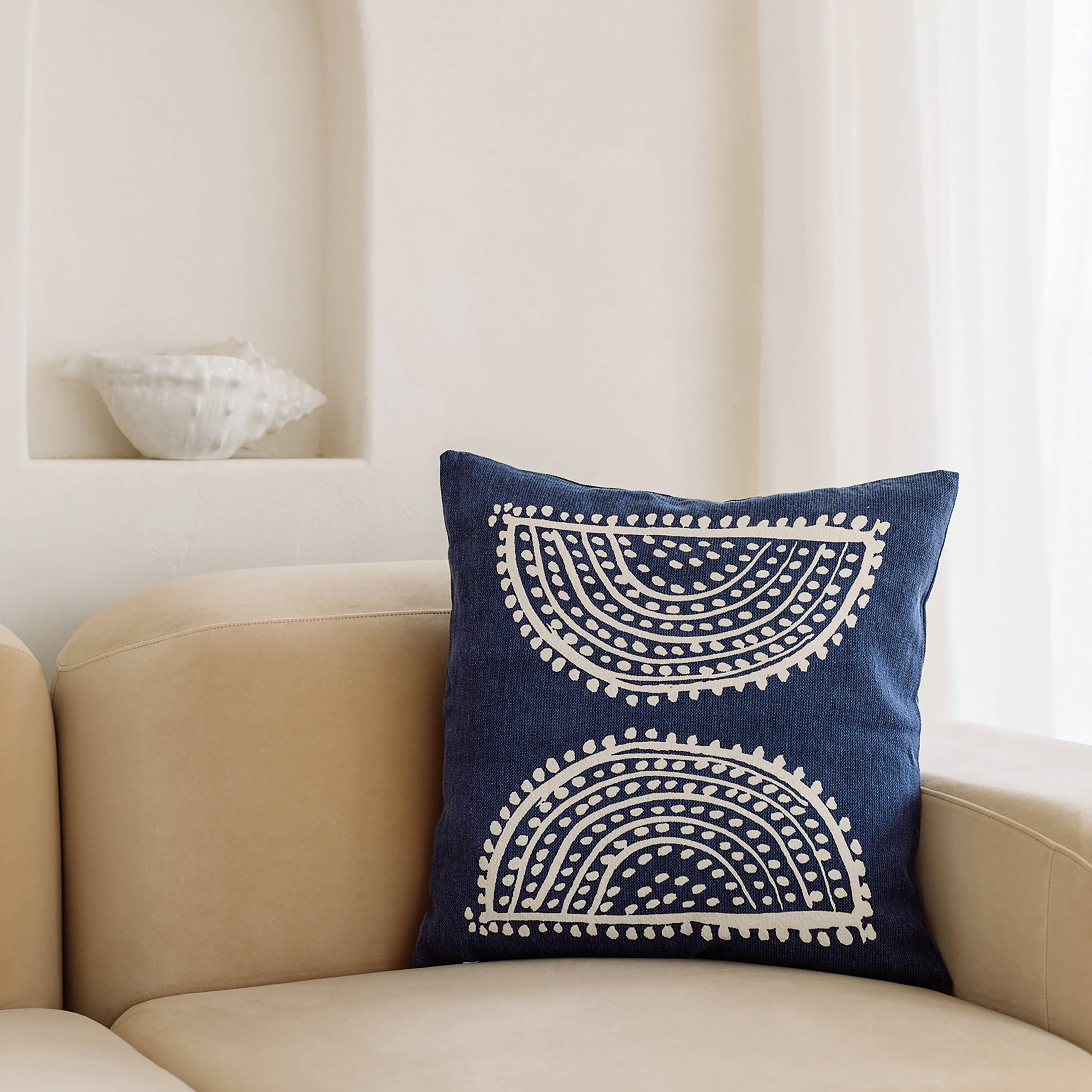 NAKI & SSAM INC. - Wholesale Throw Pillow Cover - Meraki Collection 20in. Square Gond Art Inspired Large16