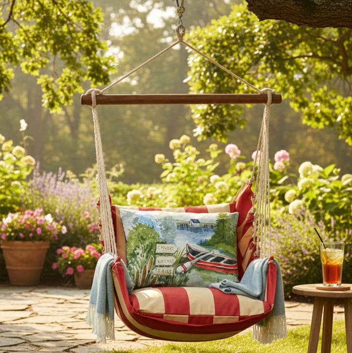 Magnolia Casual - Wholesale Swing Set - Hammock Swing 4-Piece Set indoor / outdoor - Americana20